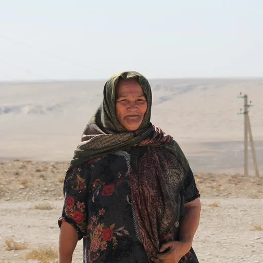 Vrouw in Goşaoba, Turkmenistan